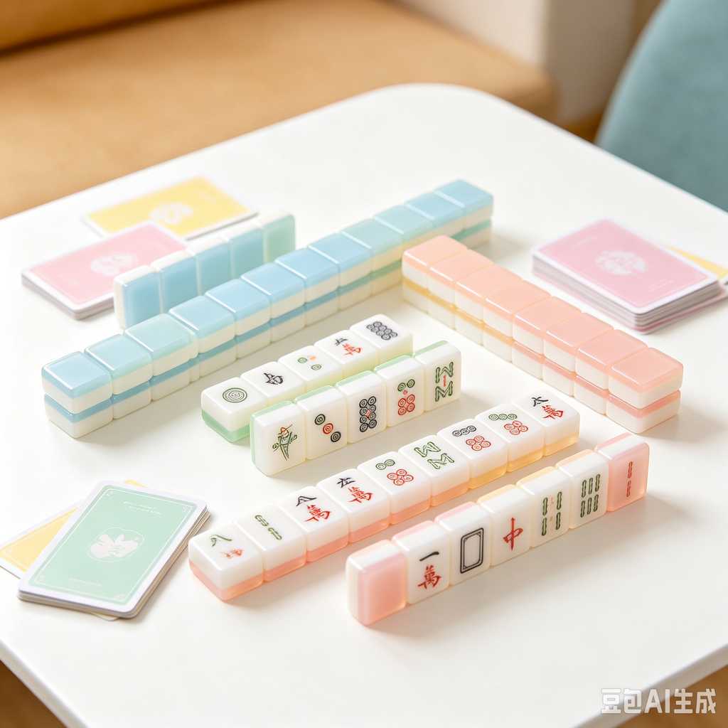 antique style mahjong set